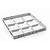 AmerBox Gray Dishwasher Glass Rack Extender 49 compartments / 500 x 500 x 40 mm