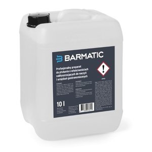 Barmatic Płyn do płukania o właściwościach nabłyszczających do naczyń i urządzeń gastronomicznych 5 L z cząsteczkami srebra Barmatic Płyn do płukania o właściwościach nabłyszczających do naczyń i urządzeń gastronomicznych 5 L z cząsteczkami srebra