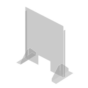 sanifine Free-standing plexiglass cover 570968