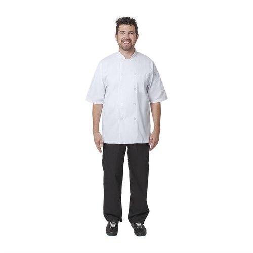 Chef Works Bluza unisex biała z krótkim rękawem Chefs Works Unisex Volnay L Chef Works Bluza unisex biała z krótkim rękawem Chefs Works Unisex Volnay L