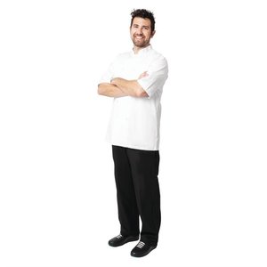 Chef Works Chefs Works Unisex Volnay Chefs Jacket Short Sleeve White XS Chef Works Chefs Works Unisex Volnay Chefs Jacket Short Sleeve White XS