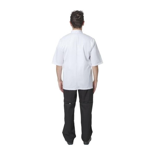 Chef Works Chefs Works Unisex Volnay Chefs Jacket Short Sleeve White XS Chef Works Chefs Works Unisex Volnay Chefs Jacket Short Sleeve White XS