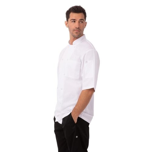 Chef Works Bluza unisex biała z krótkim rękawem Chefs Works Montreal Cool Vent XL Chef Works Bluza unisex biała z krótkim rękawem Chefs Works Montreal Cool Vent XL