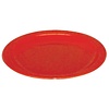 Kristallon Polycarbonate Plates Red 230mm (Pack of 12) Kristallon Polycarbonate Plates Red 230mm (Pack of 12)