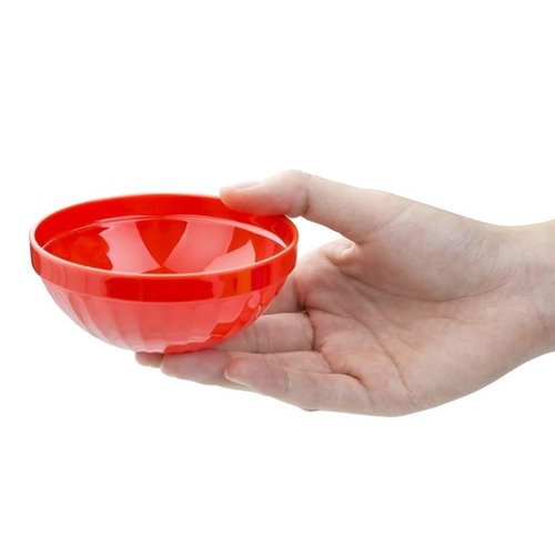 Kristallon Polycarbonate Bowls Red 102mm (Pack of 12) Kristallon Polycarbonate Bowls Red 102mm (Pack of 12)