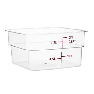 Vogue Polycarbonate Food Container, 1,5 L with Measuring Cup Vogue Polycarbonate Food Container, 1,5 L with Measuring Cup