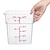 Vogue Polycarbonate Food Container, 3,5 L with Measuring Cup