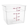 Vogue Pojemnik do przechowywania żywności z poliwęglanu, 5,5 L z miarką