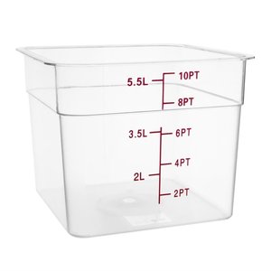 Vogue Polycarbonate Food Container, 5,5 L with Measuring Cup