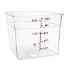 Vogue Pojemnik do przechowywania żywności z poliwęglanu, 5,5 L z miarką