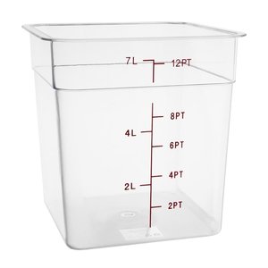 Vogue Polycarbonate Food Container, 7 L with Measuring Cup Vogue Polycarbonate Food Container, 7 L with Measuring Cup
