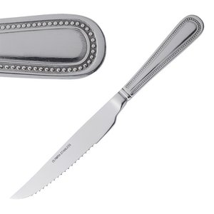 Olympia Bead Steak Knife 18/0 (Pack of 12) Olympia Bead Steak Knife 18/0 (Pack of 12)