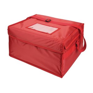 Vogue Nylon Thermal Bag 270 x 410 x 350 mm, Red Vogue Nylon Thermal Bag 270 x 410 x 350 mm, Red