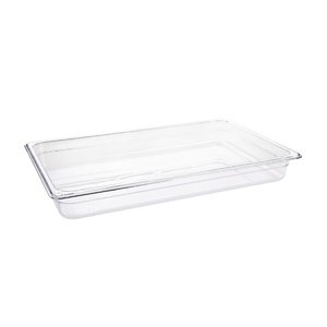 Vogue Polycarbonate Gastronorm Container 1/1 65 mm, Transparent Vogue Polycarbonate Gastronorm Container 1/1 65 mm, Transparent