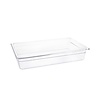 Vogue Polycarbonate Gastronorm Container 1/1 100 mm, Transparent