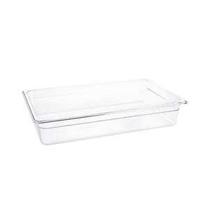 Vogue Polycarbonate Gastronorm Container 1/1 100 mm, Transparent Vogue Polycarbonate Gastronorm Container 1/1 100 mm, Transparent