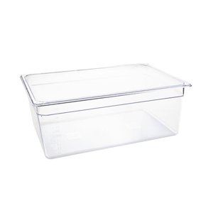 Vogue Polycarbonate Gastronorm Container 1/1 200 mm, Transparent Vogue Polycarbonate Gastronorm Container 1/1 200 mm, Transparent