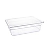 Vogue Polycarbonate Gastronorm Container 1/2 100 mm, Transparent