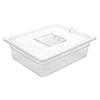 Vogue Polycarbonate Gastronorm Container 1/2 100 mm, Transparent