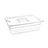 Vogue Polycarbonate Gastronorm Container 1/2 100 mm, Transparent