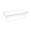 Vogue Polycarbonate Gastronorm Container 1/3 100 mm, Transparent Vogue Polycarbonate Gastronorm Container 1/3 100 mm, Transparent