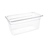 Vogue Polycarbonate Gastronorm Container 1/3 150 mm, Transparent