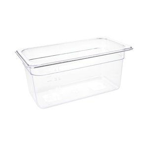 Vogue Polycarbonate Gastronorm Container 1/3 150 mm, Transparent Vogue Polycarbonate Gastronorm Container 1/3 150 mm, Transparent