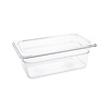 Vogue Polycarbonate Gastronorm Container 1/4 100 mm, Transparent Vogue Polycarbonate Gastronorm Container 1/4 100 mm, Transparent