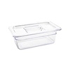 Vogue Polycarbonate Gastronorm Container 1/4 100 mm, Transparent Vogue Polycarbonate Gastronorm Container 1/4 100 mm, Transparent