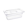 Vogue Polycarbonate Gastronorm Container 1/4 100 mm, Transparent Vogue Polycarbonate Gastronorm Container 1/4 100 mm, Transparent