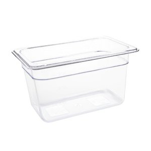 Vogue Polycarbonate Gastronorm Container 1/4 150 mm, Transparent Vogue Polycarbonate Gastronorm Container 1/4 150 mm, Transparent