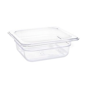 Vogue Polycarbonate Gastronorm Container 1/6 65 mm, Transparent Vogue Polycarbonate Gastronorm Container 1/6 65 mm, Transparent