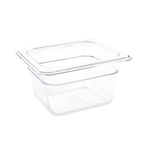 Vogue Polycarbonate Gastronorm Container 1/6 100 mm, Transparent Vogue Polycarbonate Gastronorm Container 1/6 100 mm, Transparent