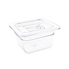 Vogue Polycarbonate Gastronorm Container 1/6 100 mm, Transparent Vogue Polycarbonate Gastronorm Container 1/6 100 mm, Transparent