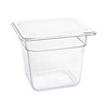 Vogue Polycarbonate Gastronorm Container 1/6 150 mm, Transparent