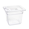 Vogue Polycarbonate Gastronorm Container 1/6 150 mm, Transparent