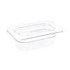 Vogue Polycarbonate Gastronorm Container 1/9 65 mm, Transparent Vogue Polycarbonate Gastronorm Container 1/9 65 mm, Transparent