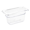 Vogue Polycarbonate Gastronorm Container 1/9 100 mm, Transparent Vogue Polycarbonate Gastronorm Container 1/9 100 mm, Transparent