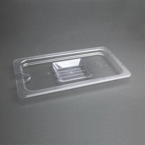 Vogue Polycarbonate Gastronorm Lid 1/3 with Notched and Handle Vogue Polycarbonate Gastronorm Lid 1/3 with Notched and Handle
