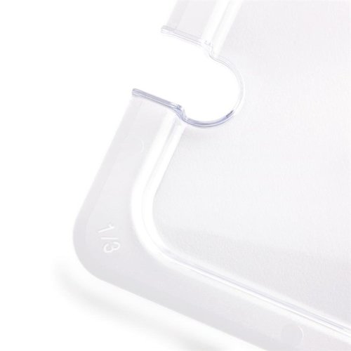Vogue Polycarbonate Gastronorm Lid 1/3 with Notched and Handle Vogue Polycarbonate Gastronorm Lid 1/3 with Notched and Handle
