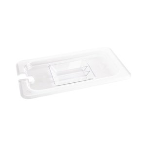Vogue Polycarbonate Gastronorm Lid 1/4 with Notched and Handle Vogue Polycarbonate Gastronorm Lid 1/4 with Notched and Handle