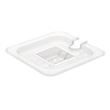 Vogue Polycarbonate Gastronorm Lid 1/6 with Notched and Handle Vogue Polycarbonate Gastronorm Lid 1/6 with Notched and Handle