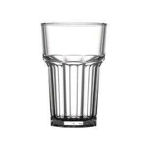 BBP Transparent Polycarbonate Nucleated American Hi Ball Glass Half Pint CE Marked (Pack of 36)