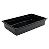 Vogue Polycarbonate Gastronorm Container 1/1 100 mm, Black Vogue Polycarbonate Gastronorm Container 1/1 100 mm, Black