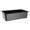 Vogue Polycarbonate Gastronorm Container 1/1 150 mm, Black Vogue Polycarbonate Gastronorm Container 1/1 150 mm, Black