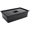 Vogue Polycarbonate Gastronorm Container 1/1 150 mm, Black Vogue Polycarbonate Gastronorm Container 1/1 150 mm, Black