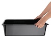 Vogue Polycarbonate Gastronorm Container 1/1 150 mm, Black Vogue Polycarbonate Gastronorm Container 1/1 150 mm, Black