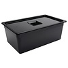 Vogue Polycarbonate Gastronorm Container 1/1 200 mm, Black Vogue Polycarbonate Gastronorm Container 1/1 200 mm, Black