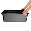 Vogue Polycarbonate Gastronorm Container 1/1 200 mm, Black Vogue Polycarbonate Gastronorm Container 1/1 200 mm, Black