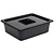 Vogue Polycarbonate Gastronorm Container 1/2 100 mm, Black